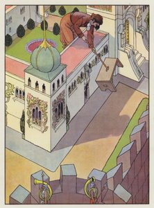 Ilustración de Los viajes de Gulliver de Jonathan Swift de Artus Scheiner